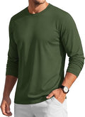 Men's Long Sleeve T Shirts Casual Work Cotton Crew Neck Tops